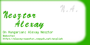 nesztor alexay business card